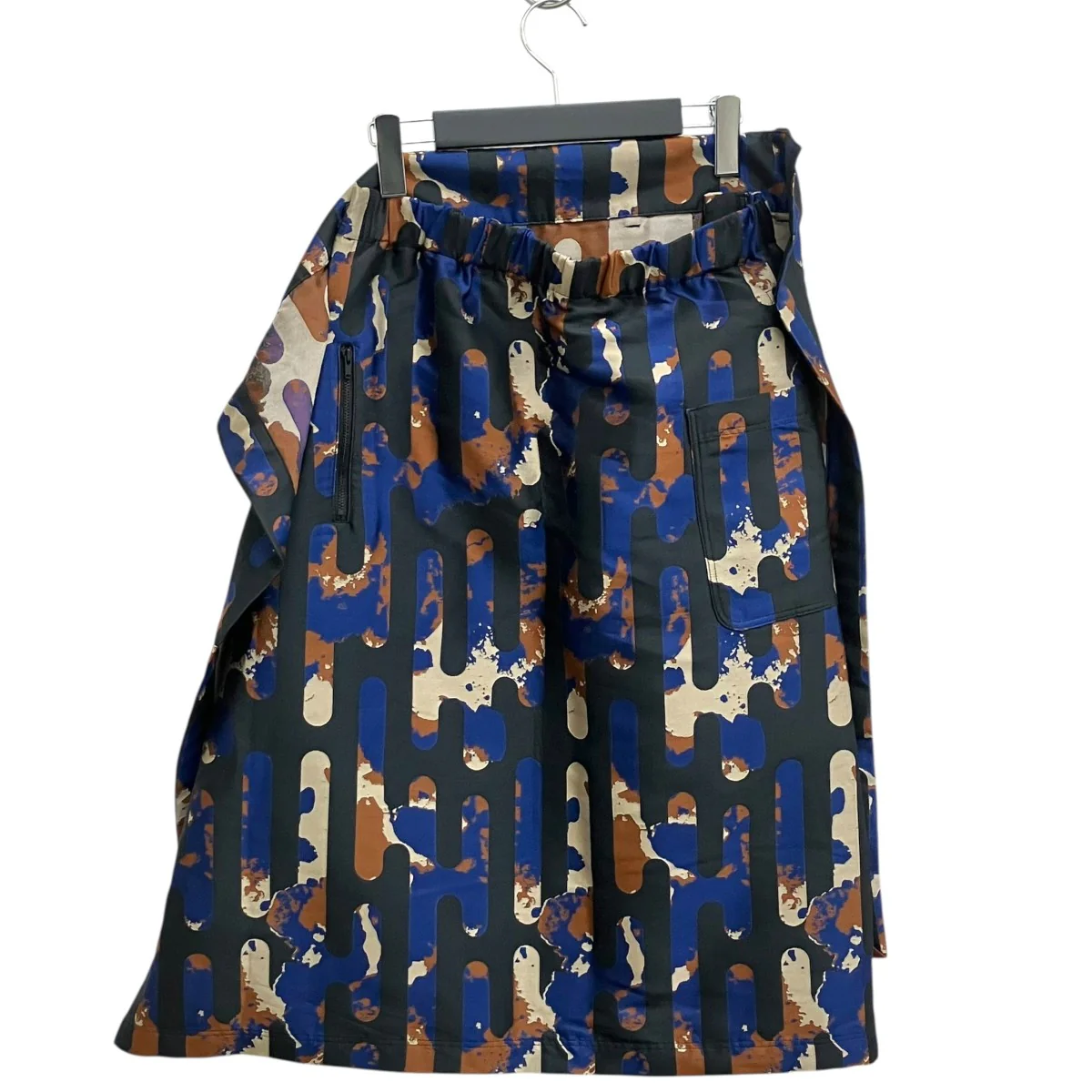Abstract Print A-Line Midi SkirtスカートHB3368 - Image 2