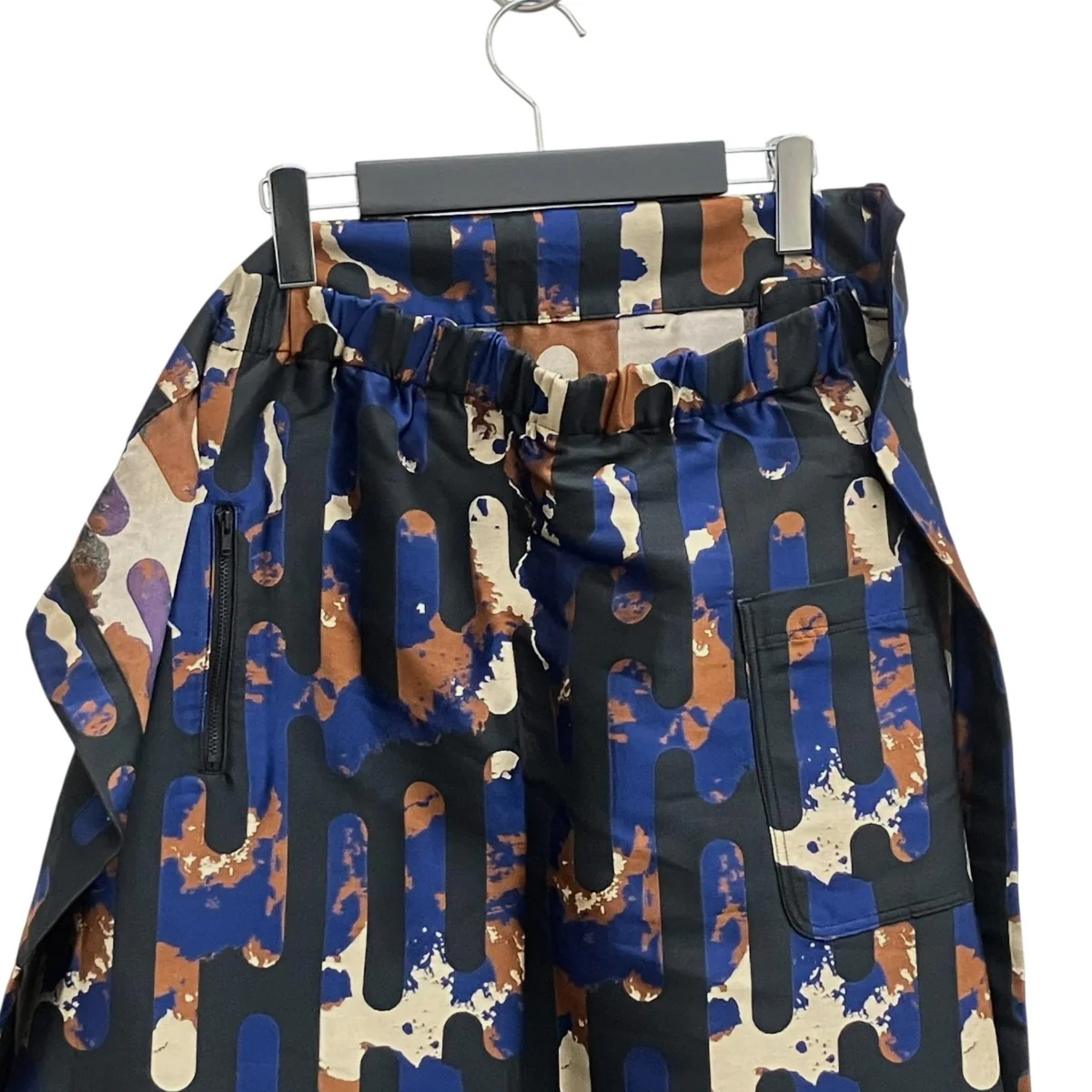 Abstract Print A-Line Midi SkirtスカートHB3368 - Image 4