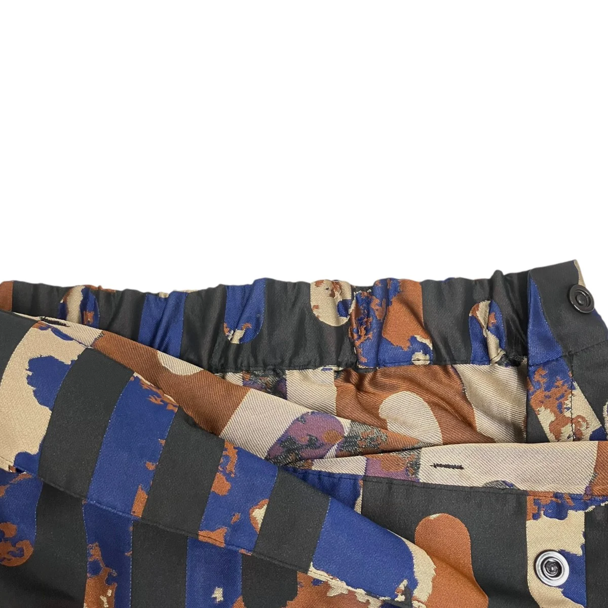 Abstract Print A-Line Midi SkirtスカートHB3368 - Image 5
