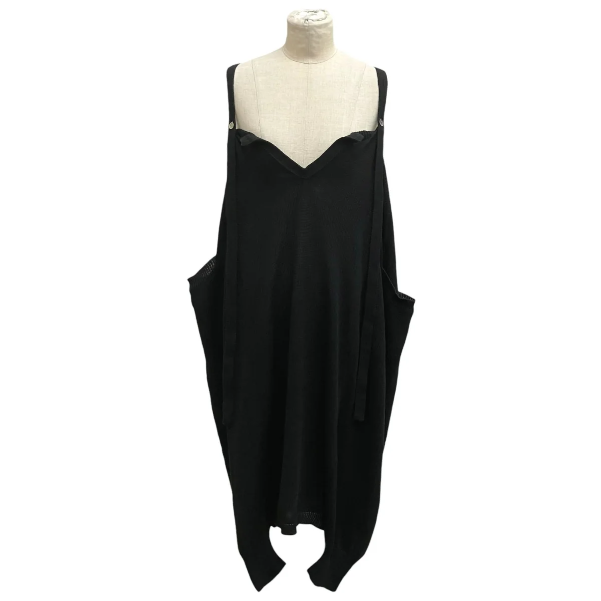 Shaped Sleeveless Cotton Knit DressニットワンピースYO-K05-070