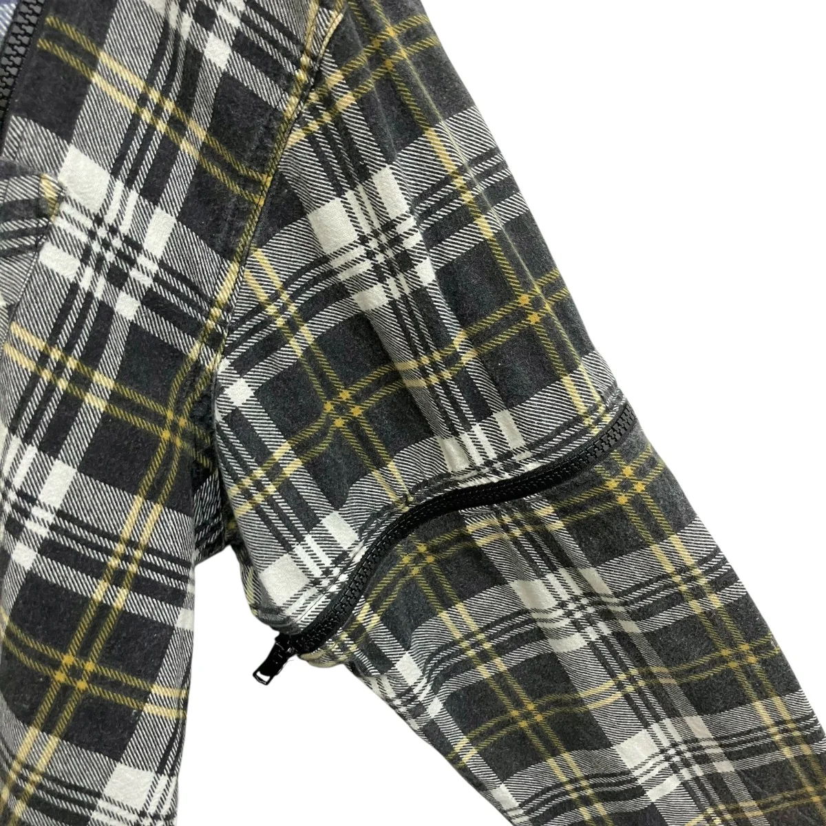 7 CUTS ZIPPED WIDE SHIRTチェック長袖シャツIN239 - Image 5