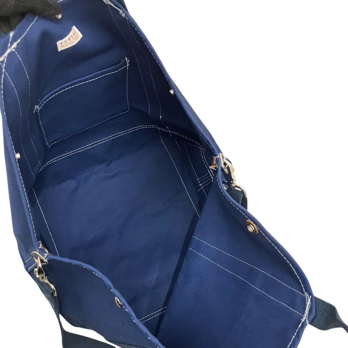 Navy tote bag2WAYショルダーバッグ - Image 6