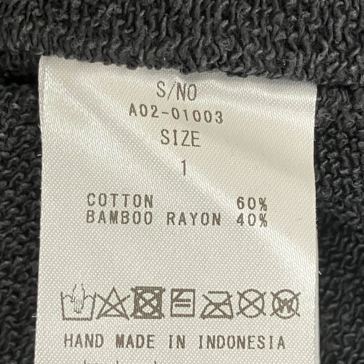 BAMBOO COTTON FRENCH TERRY CREW NECKトレーナーA02-01003 - Image 7