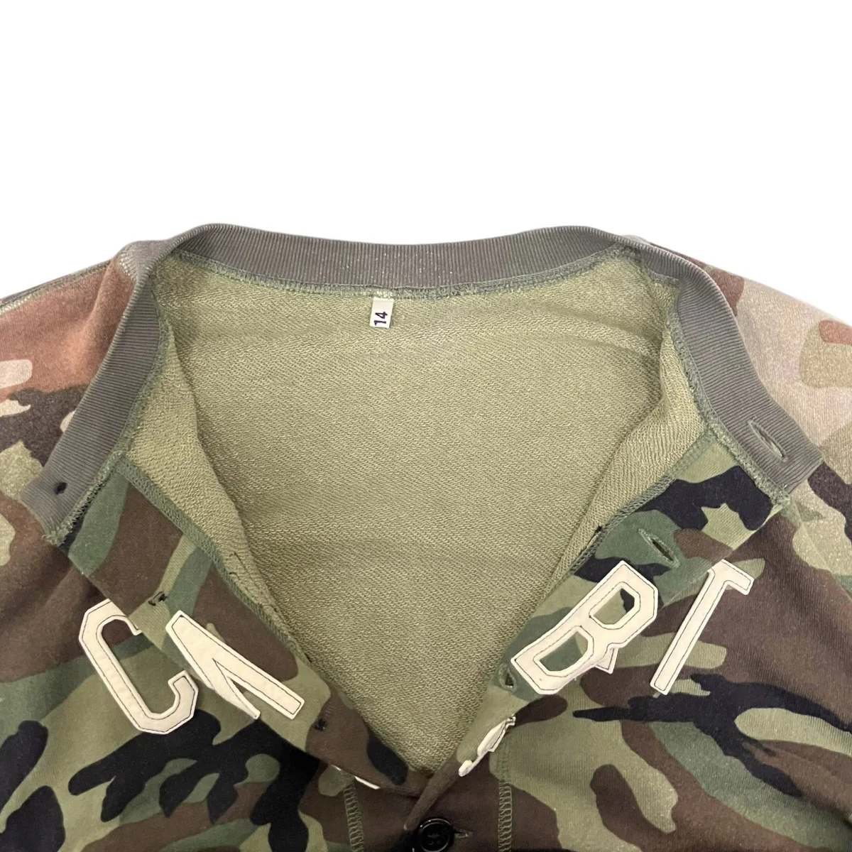 Camo Sweat Cardiganカモフラージュ柄カーディガン26ss-t-05 - Image 5
