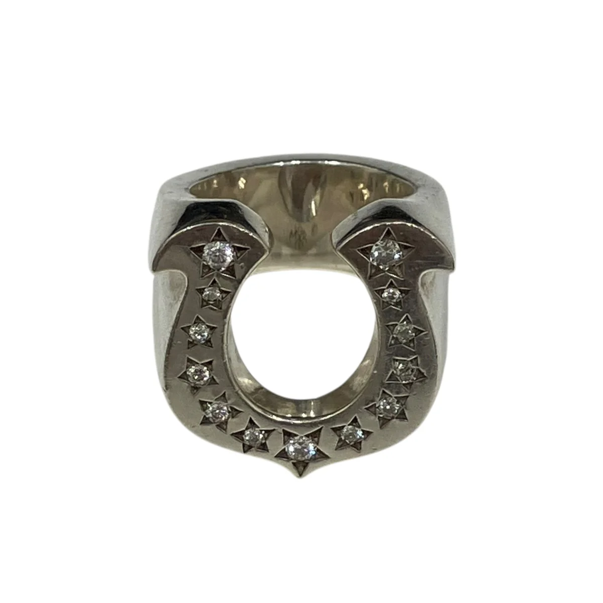 T-H.S RING SILVER STONEホースシューリング ダイヤ - Image 2