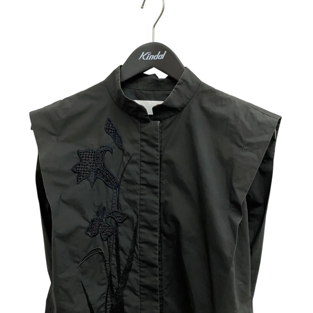 Botanical Embroidery Sleeveless ShirtノースリーブシャツMM21SS-SH012 - Image 3