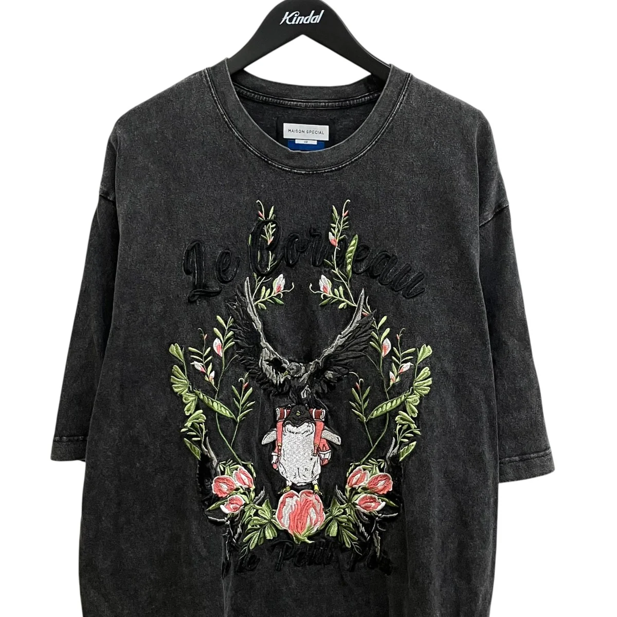 Various Artists Embroidery Prime-Over Crew Neck T-Shirt半袖カットソー11252411202 - Image 3