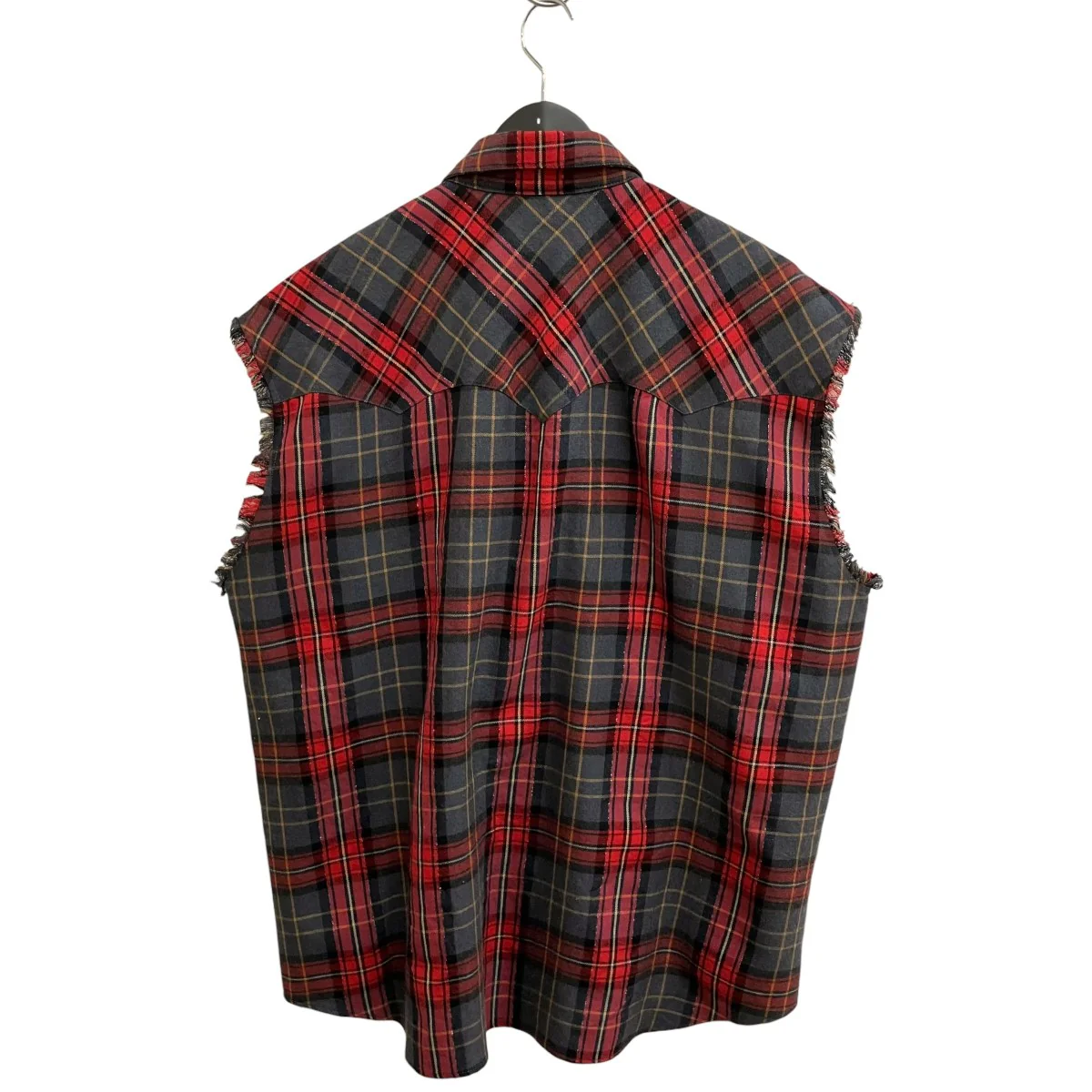 SLEEVELESS CHECK FLANNEL COWBOY SHIRTチェックノースリーブシャツPD23SS01 - Image 2