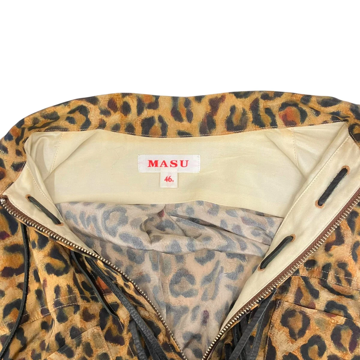 ZIP-UP LEOPARD SHIRTレオパード長袖シャツMVFW-SH0622 - Image 5