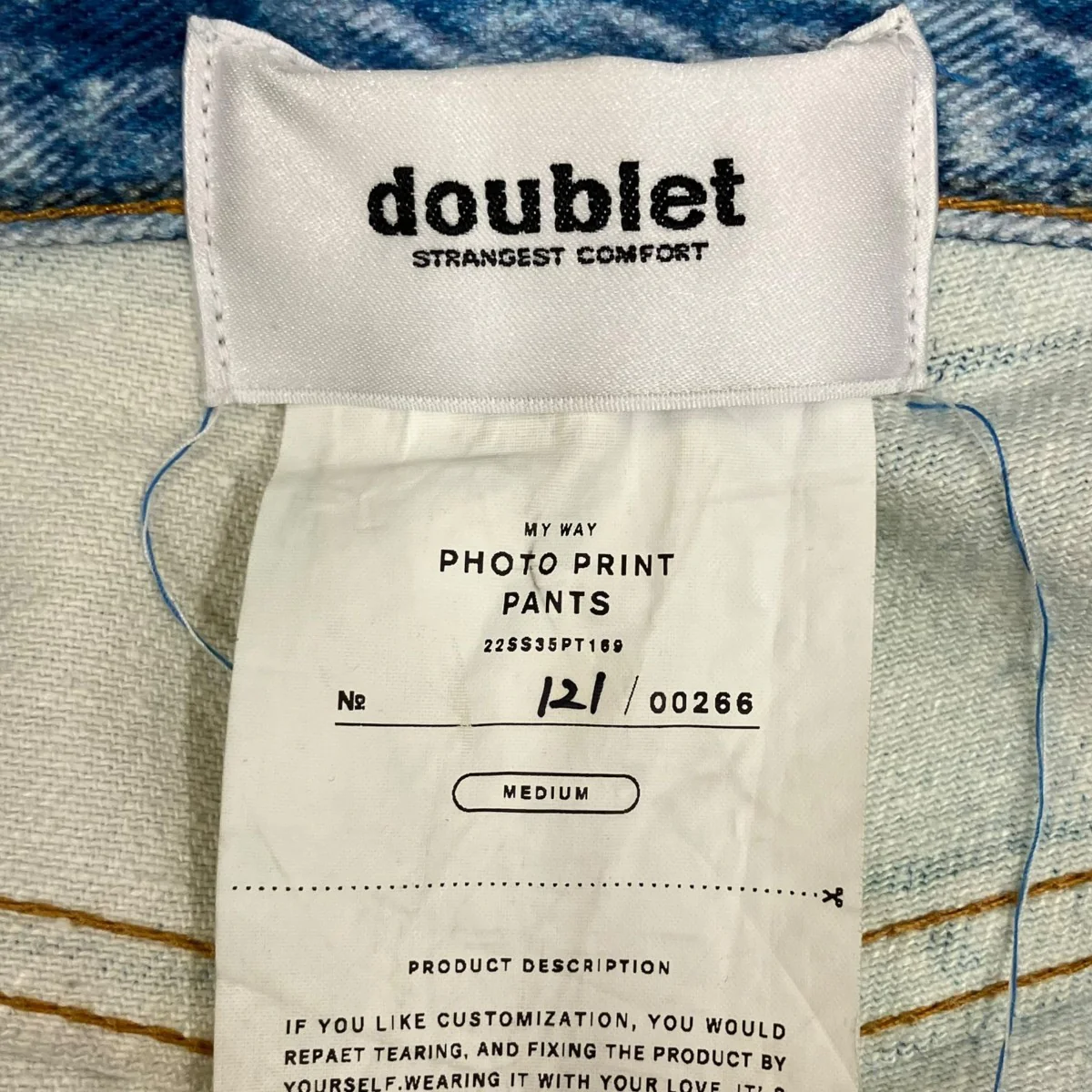 PHOTO PRINT PANTSデニムパンツ22SS35PT189 - Image 7