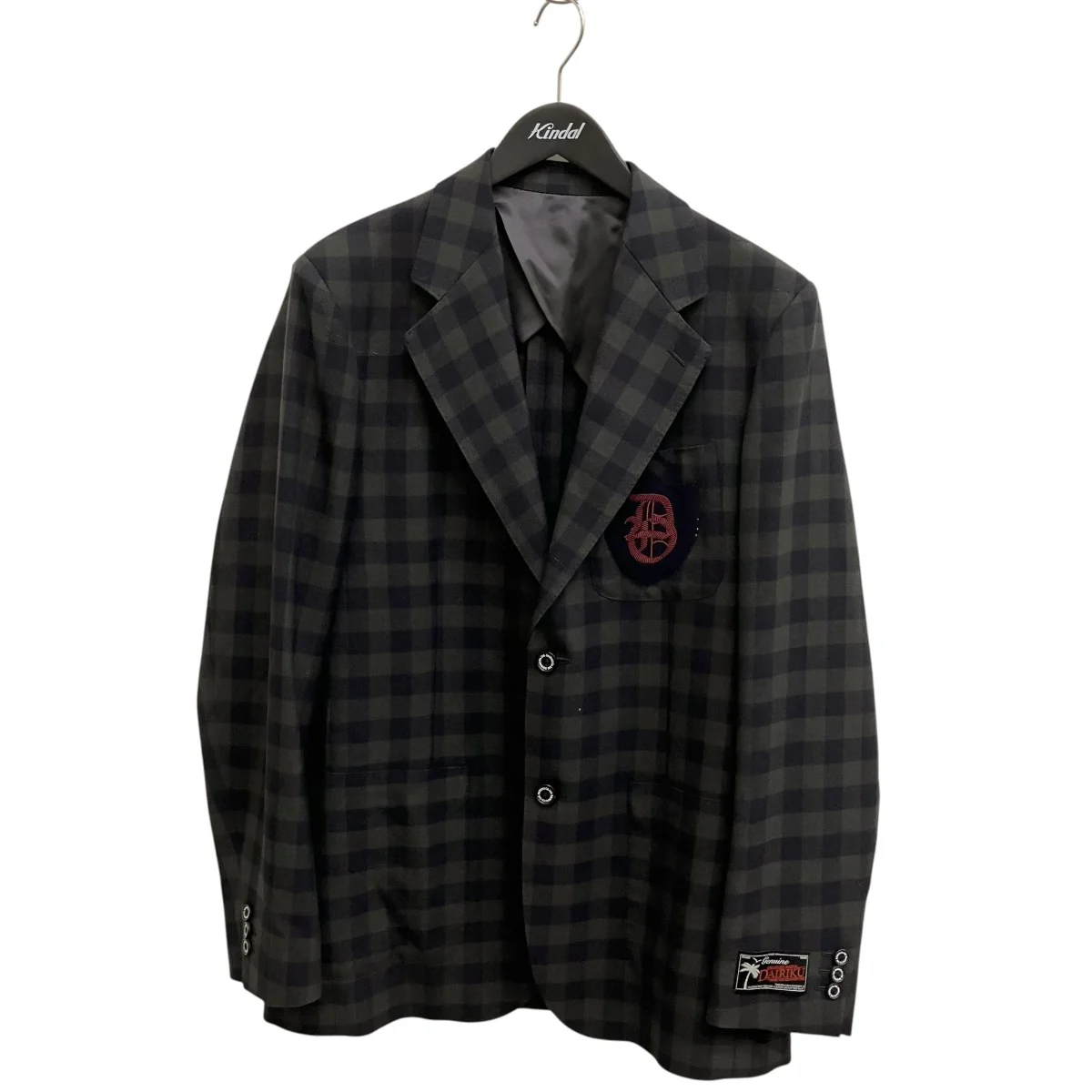22AWD School Check Tailored Jacketチェックテーラードジャケット22AW J-7