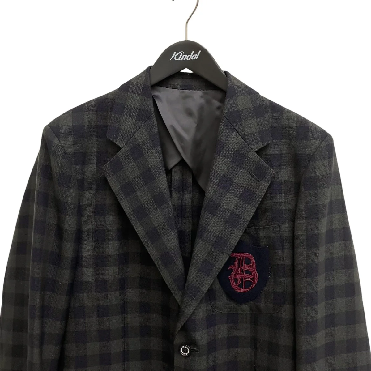 22AWD School Check Tailored Jacketチェックテーラードジャケット22AW J-7 - Image 3