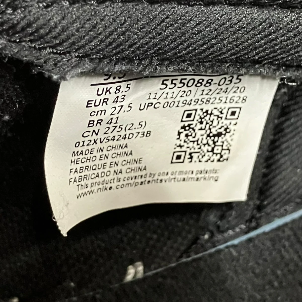 Air Jordan 1 High OG ”Shadow 2.0ハイカットスニーカー555088-035 - Image 10