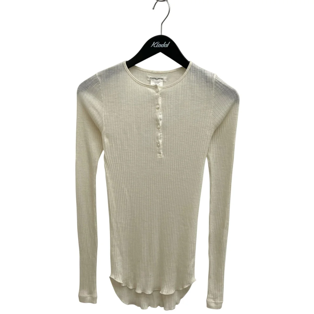 SILK NEEDLE DRAWING HENLEY-NECKニットFU-Ssp-CS003