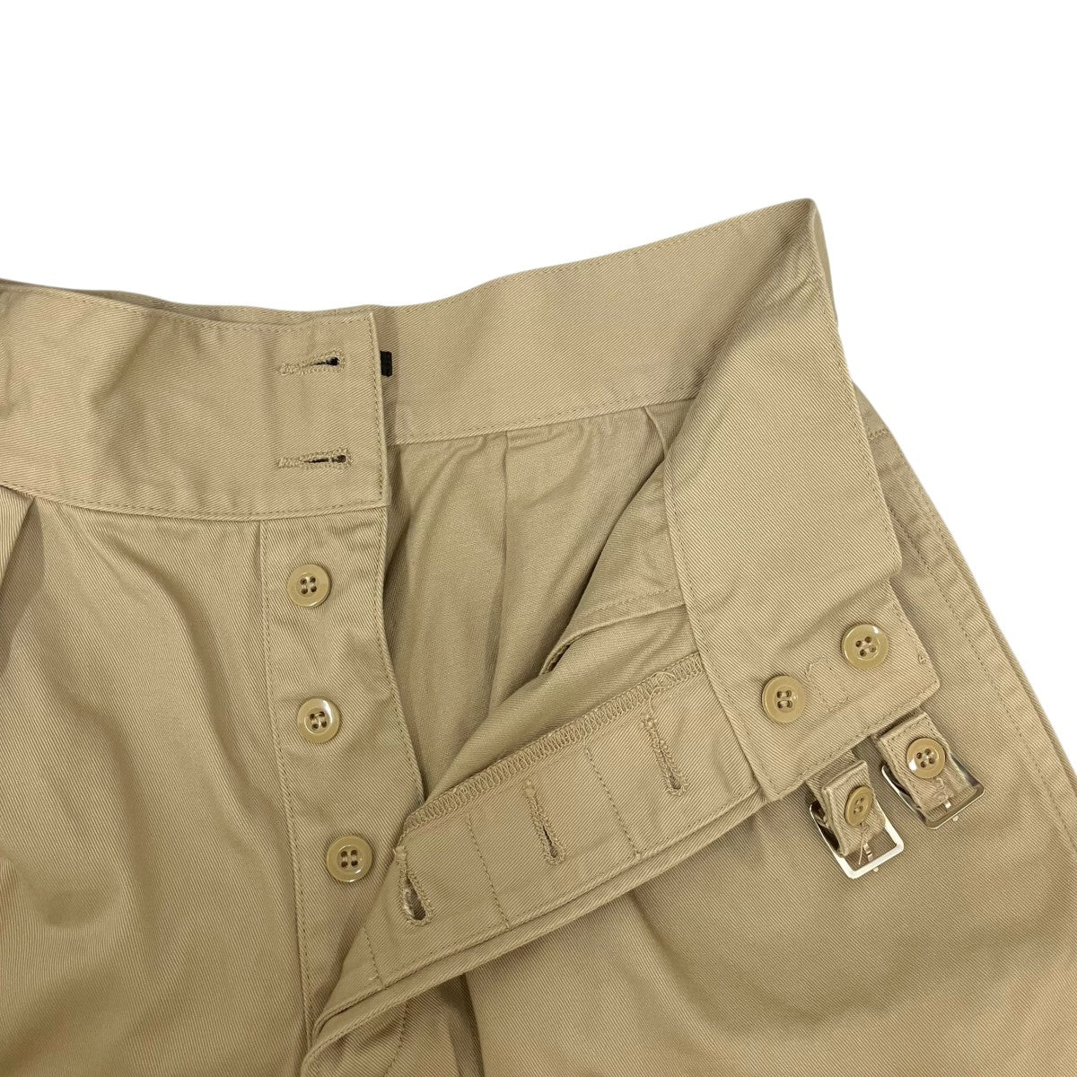 DOUBLE BELTED GURKHA SHORT TROUSERSハーフパンツH2301-PT002 - Image 4