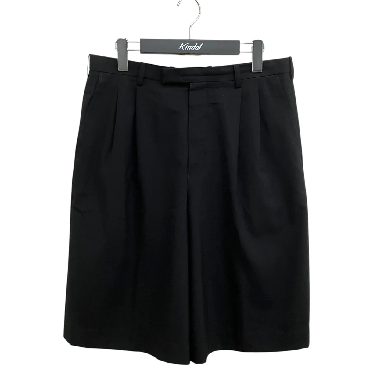 WOOL GABARDINE 2TUCK WIDE SHORT PANTSハーフパンツ2320-553