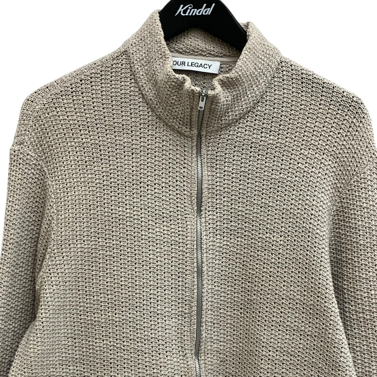 SHRUNKEN FULLZIP POLO薄手カーディガンM2246SM - Image 3