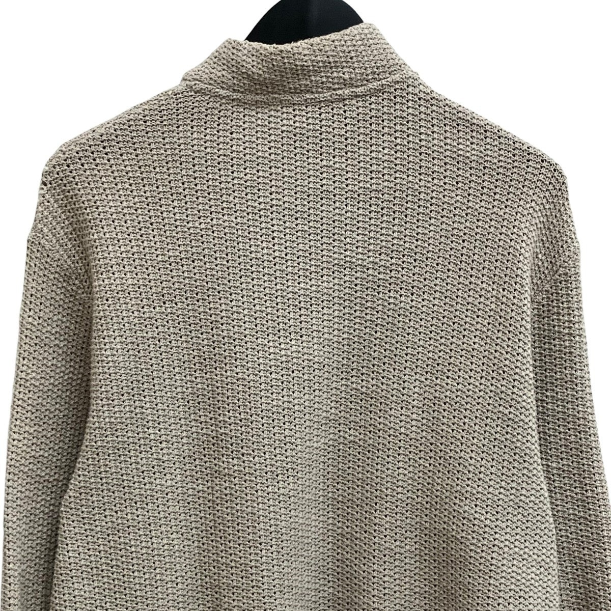 SHRUNKEN FULLZIP POLO薄手カーディガンM2246SM - Image 4