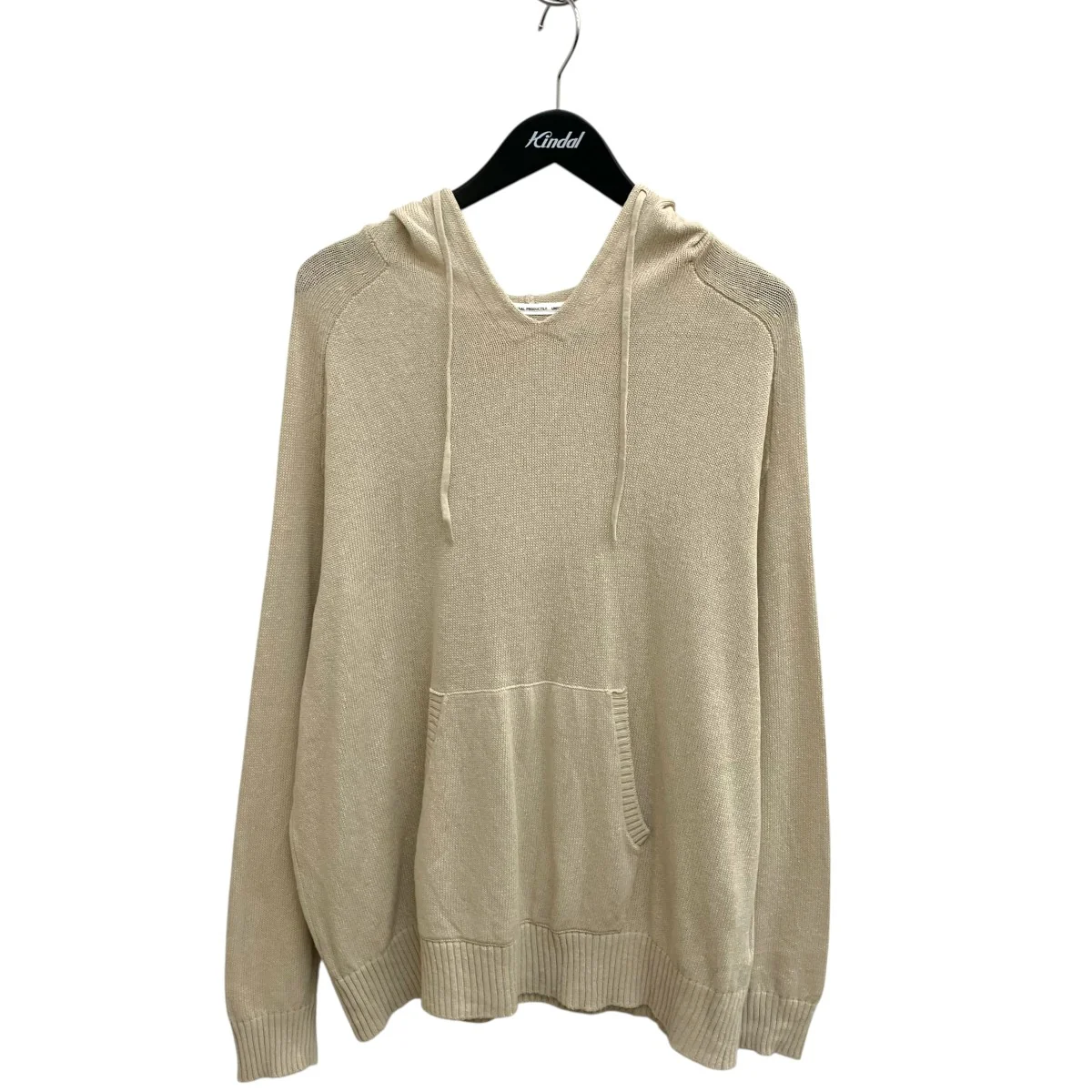 LINEN KNIT HOODIEプルオーバーパーカー261-60201