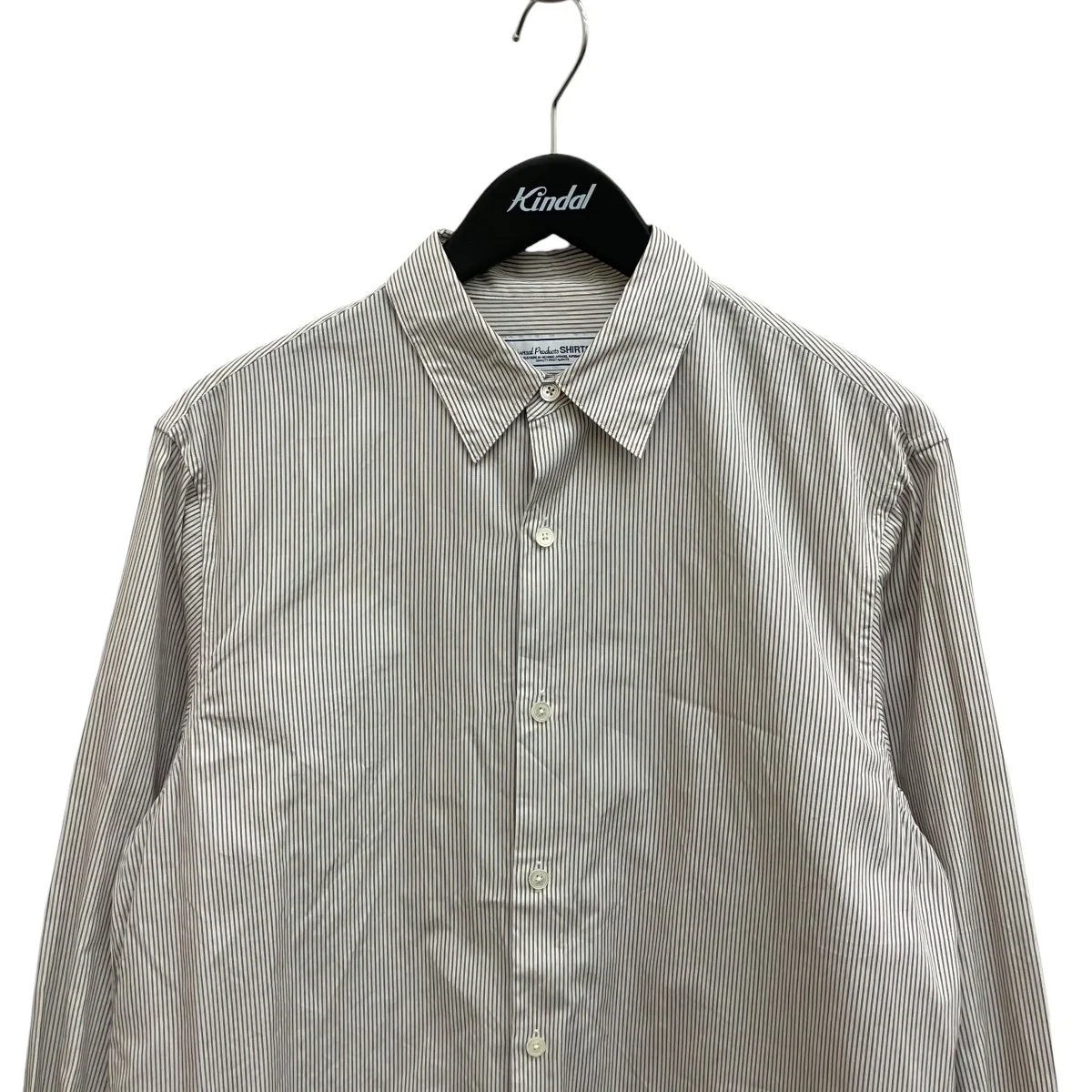 CANCLINI FRENCH FRONT L S SHIRTSストライプ長袖シャツ253-60301 - Image 3