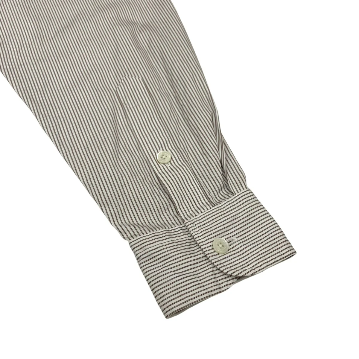 CANCLINI FRENCH FRONT L S SHIRTSストライプ長袖シャツ253-60301 - Image 4