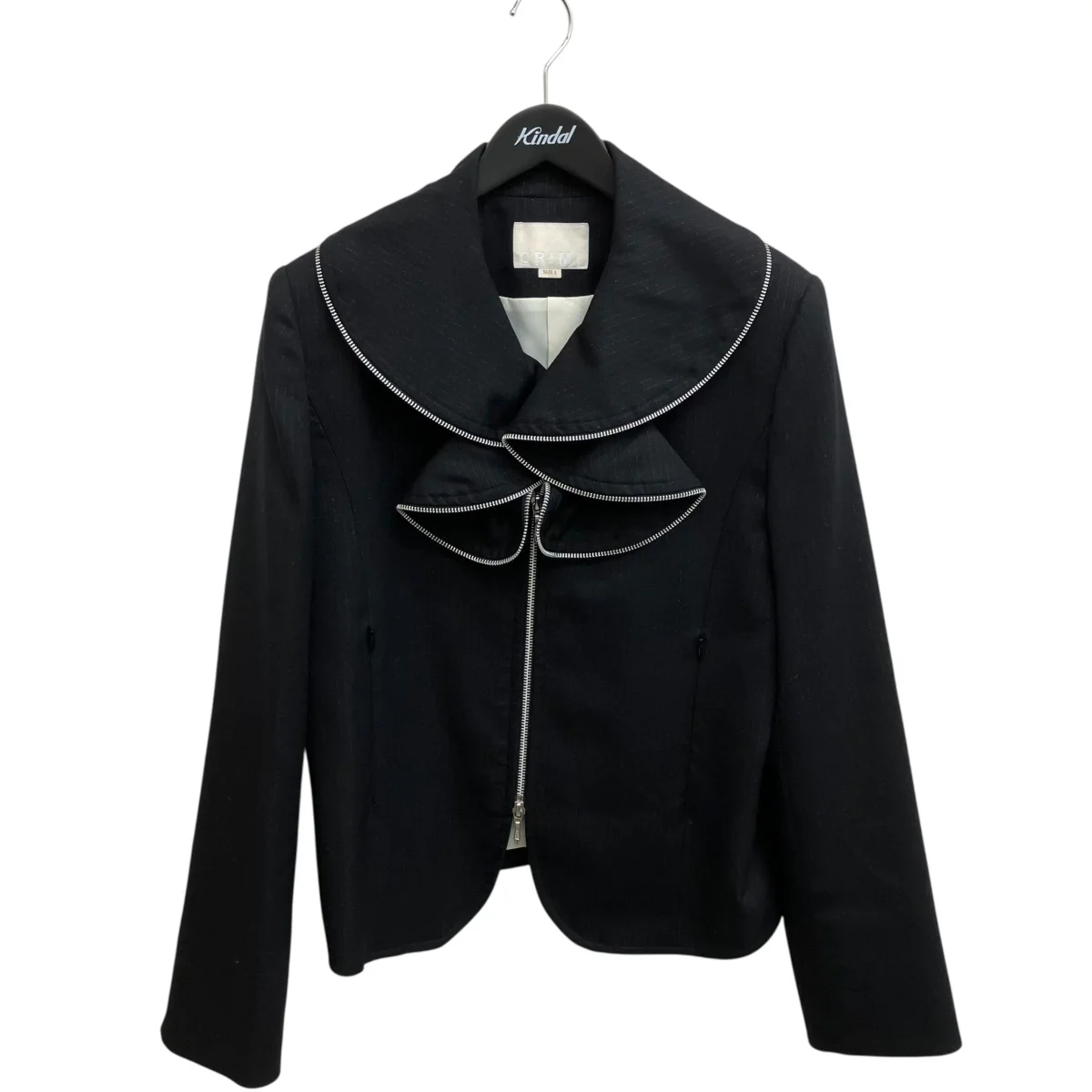24AWFRILL SUITING BLOUSONジップアップジャケットA24803