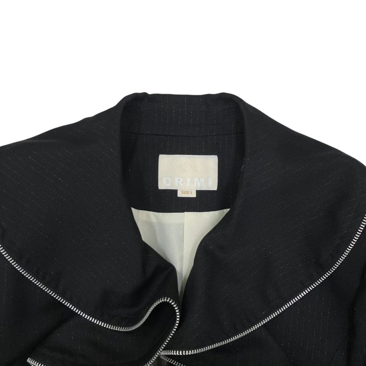 24AWFRILL SUITING BLOUSONジップアップジャケットA24803 - Image 5