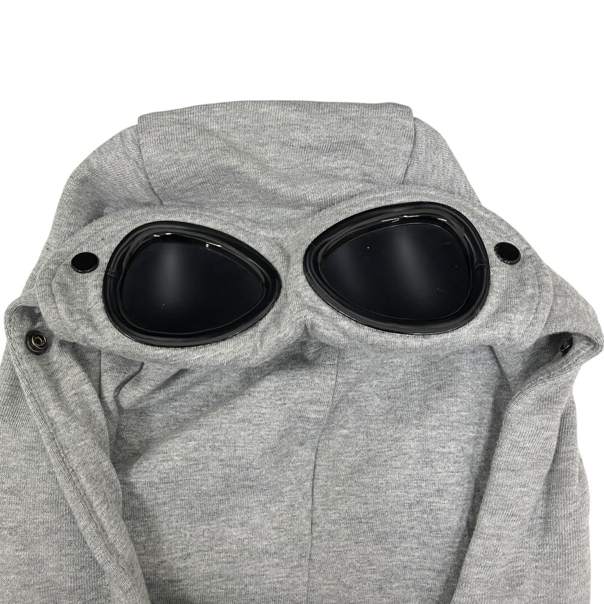 Diagonal Raised Fleece Goggle Zipped Hoodieパーカー16CMSS082A 005086W - Image 5
