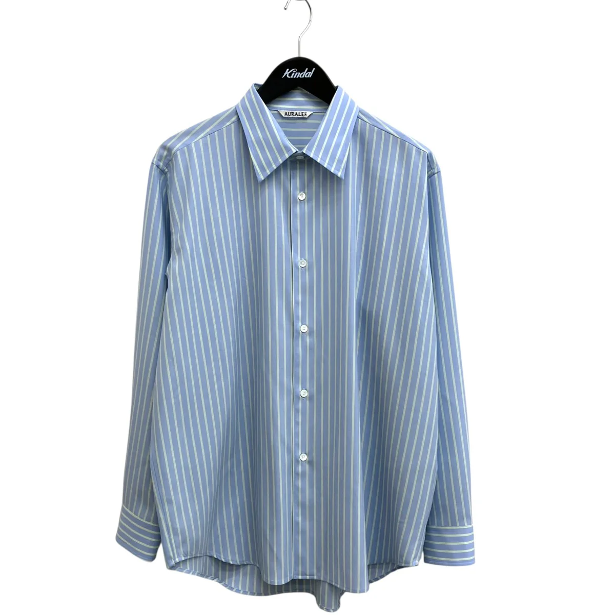 SUPER FINE WOOL STRIPE SHIRTストライプシャツA26SS01WW