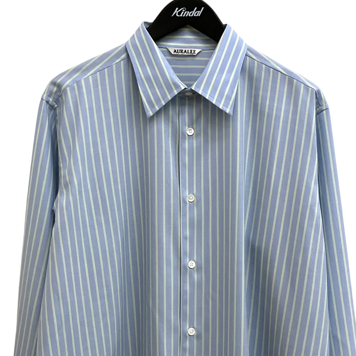 SUPER FINE WOOL STRIPE SHIRTストライプシャツA26SS01WW - Image 3