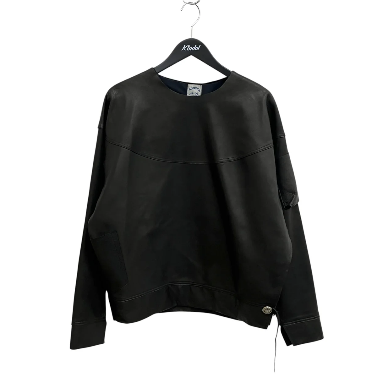 LEATHER SWEATSHIRTレザースウェット22A25