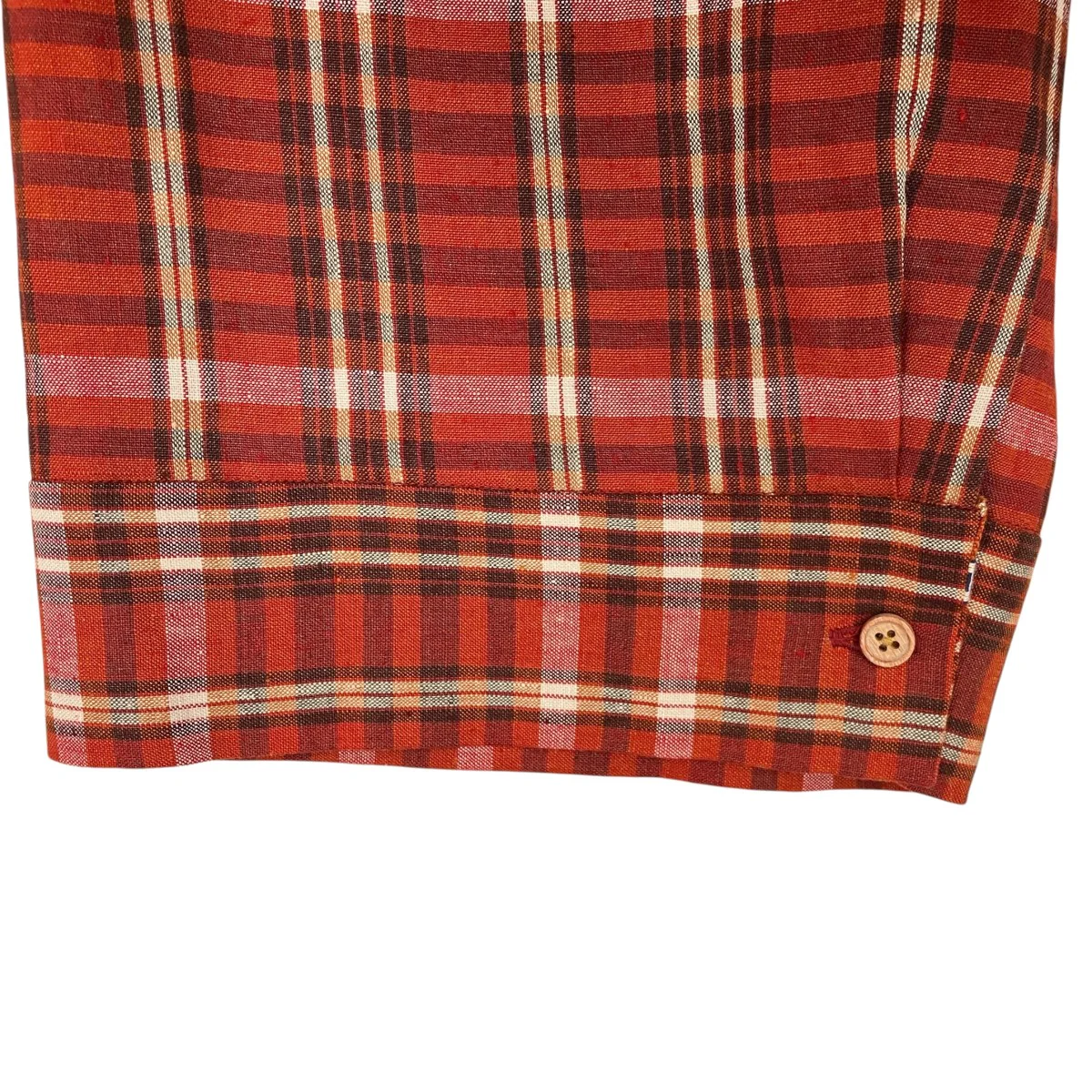 SAFILIN FRENCH LINEN BOMBER SHIRTチェックシャツSUNSEA3113 - Image 6
