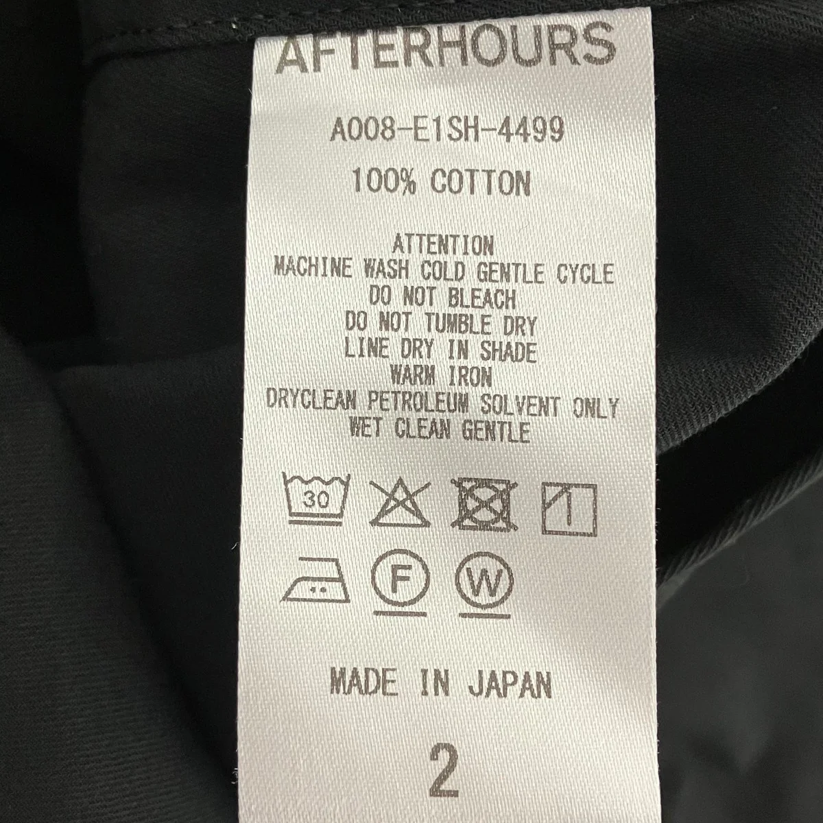OPEN COLLAR SHIRTTシャツA008-E1SH-4499 - Image 6