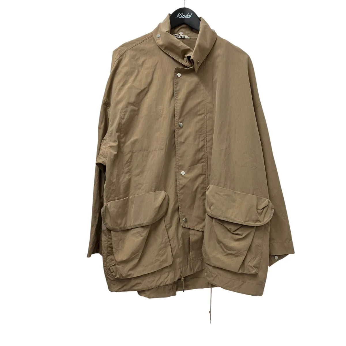 21SSWASHED FINX RIPSTOP CHAMBRAY BIG FIELD BLOUSONナイロンジャケットA21SB01FL