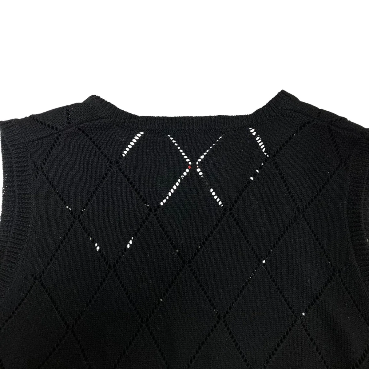 LOVE Hand Emboridary Aygyle Knit Vestニットベスト21SS K-6 - Image 4
