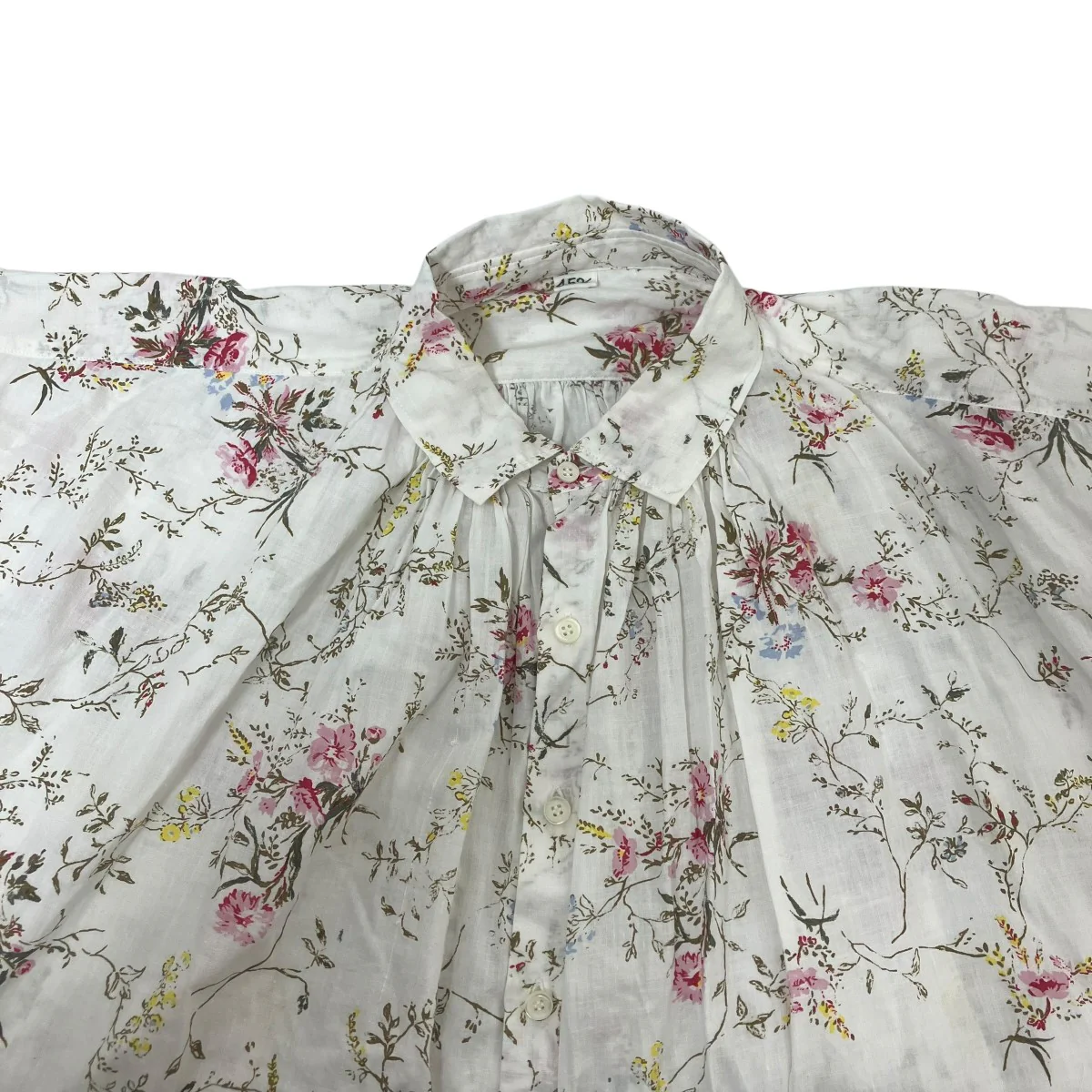 インドカディ森花プリントのくしゅくしゅドレス長袖ワンピース70950073 - Image 3