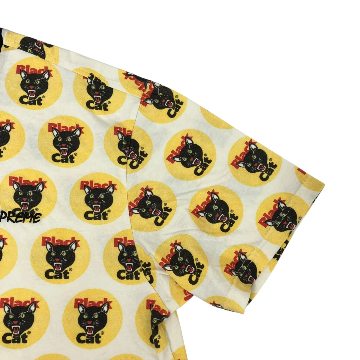 Black Cat S S TopTシャツ - Image 5