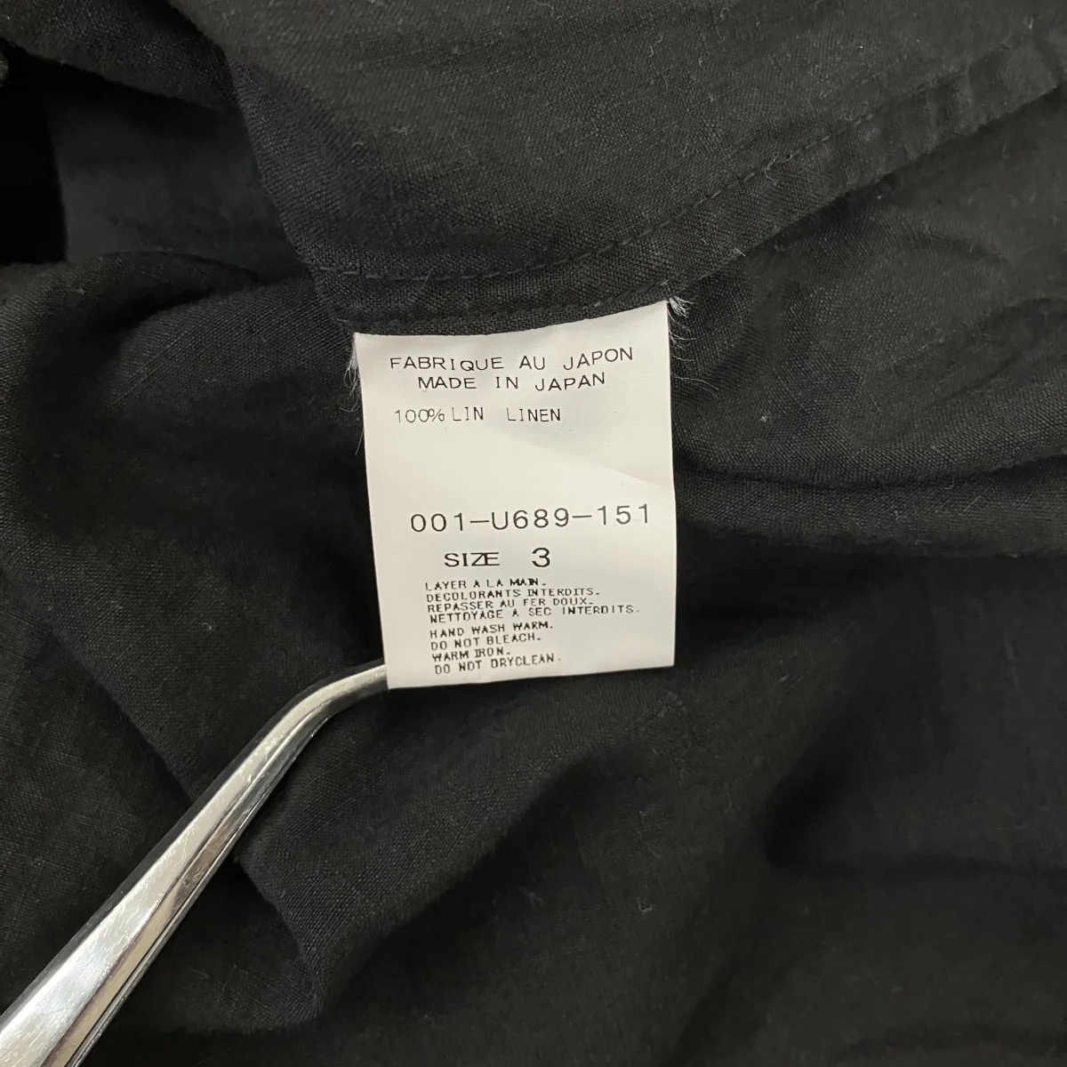 リネン半袖シャツ001-U689-151 - Image 4