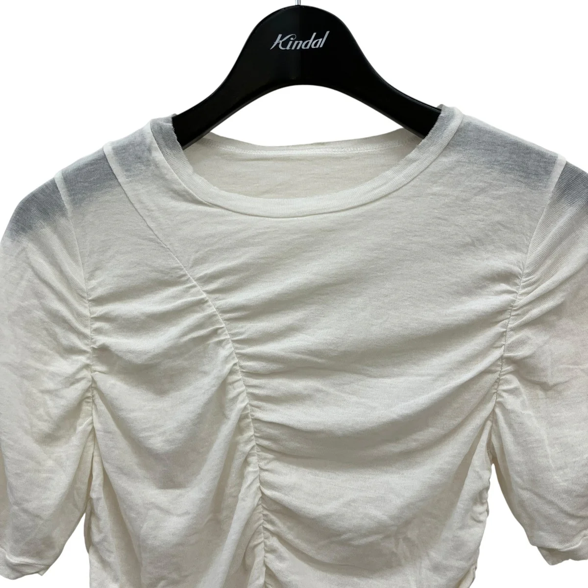 Sheer Shirring T-shirtsシャーリングTシャツ12410612 - Image 3