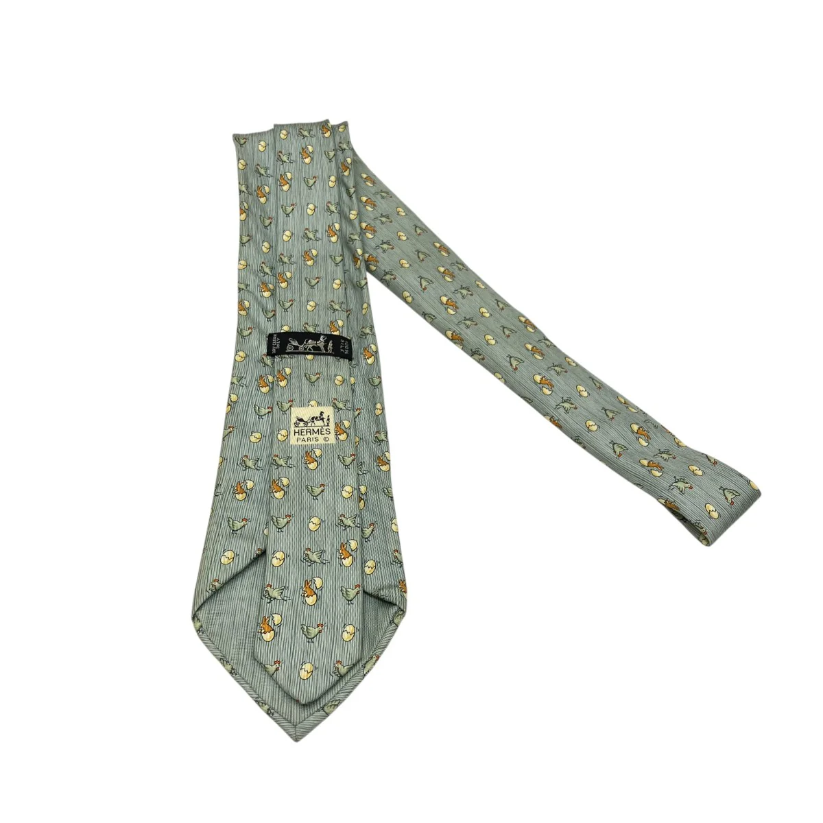 ウサギ＆ニワトリ柄ネクタイ - Image 3