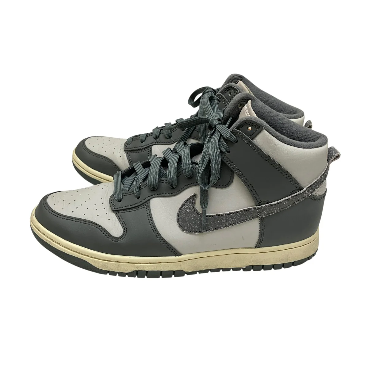 Dunk High Retro SE Vintage Light Bone and Tumbled GreyスニーカーDM0582-001 - Image 3