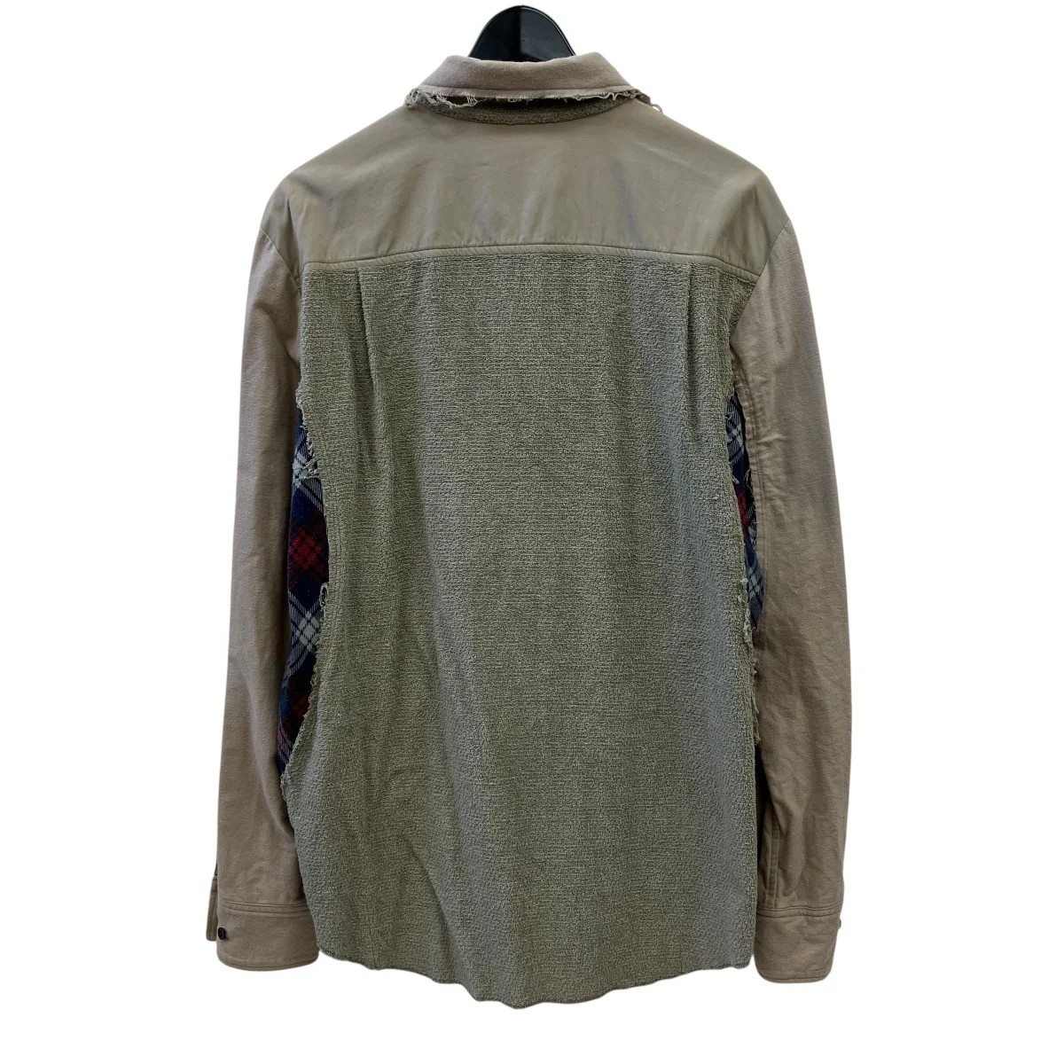 05SSReconstructed Pile Fabric Side Check L S Shirtチェック長袖シャツ - Image 2