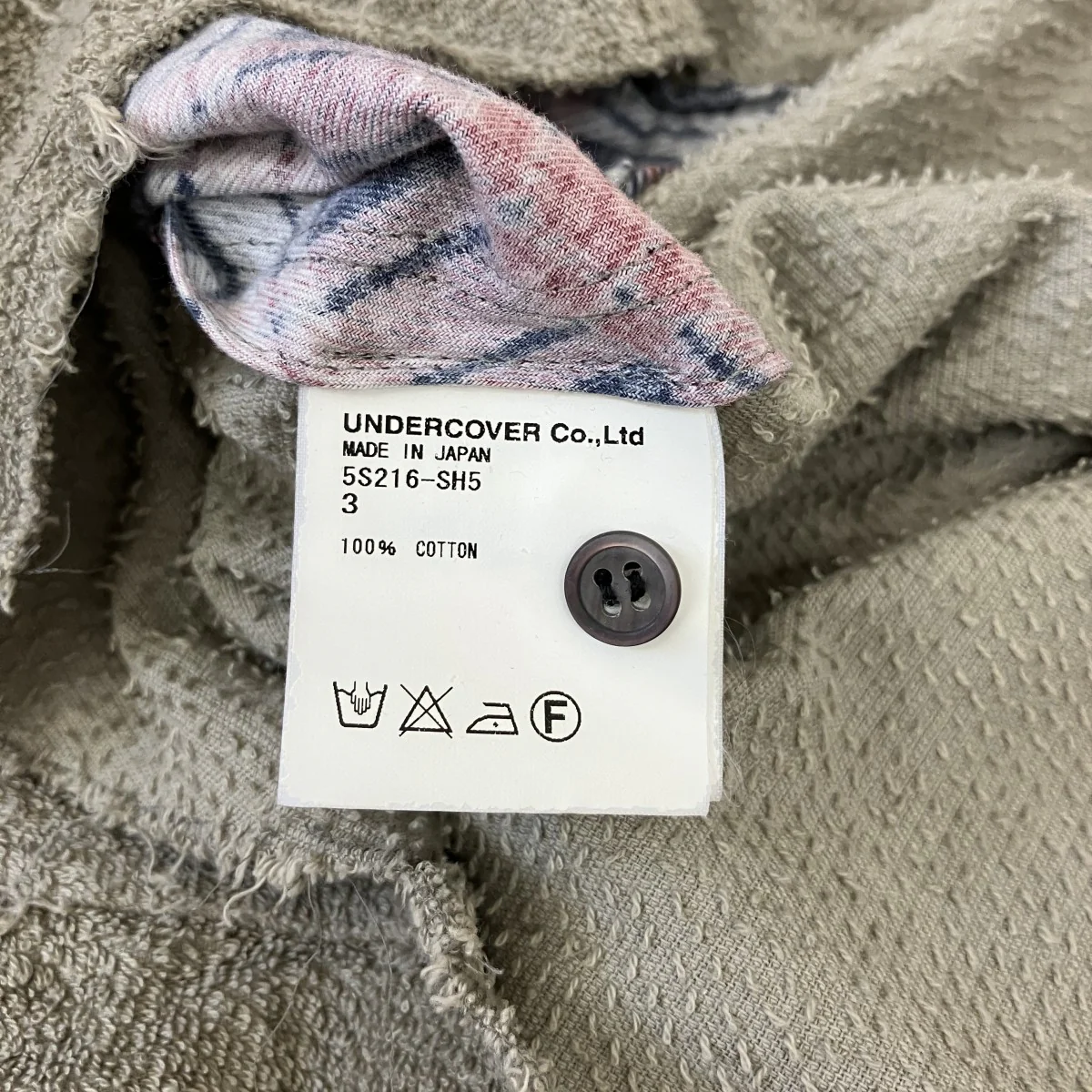 05SSReconstructed Pile Fabric Side Check L S Shirtチェック長袖シャツ - Image 6