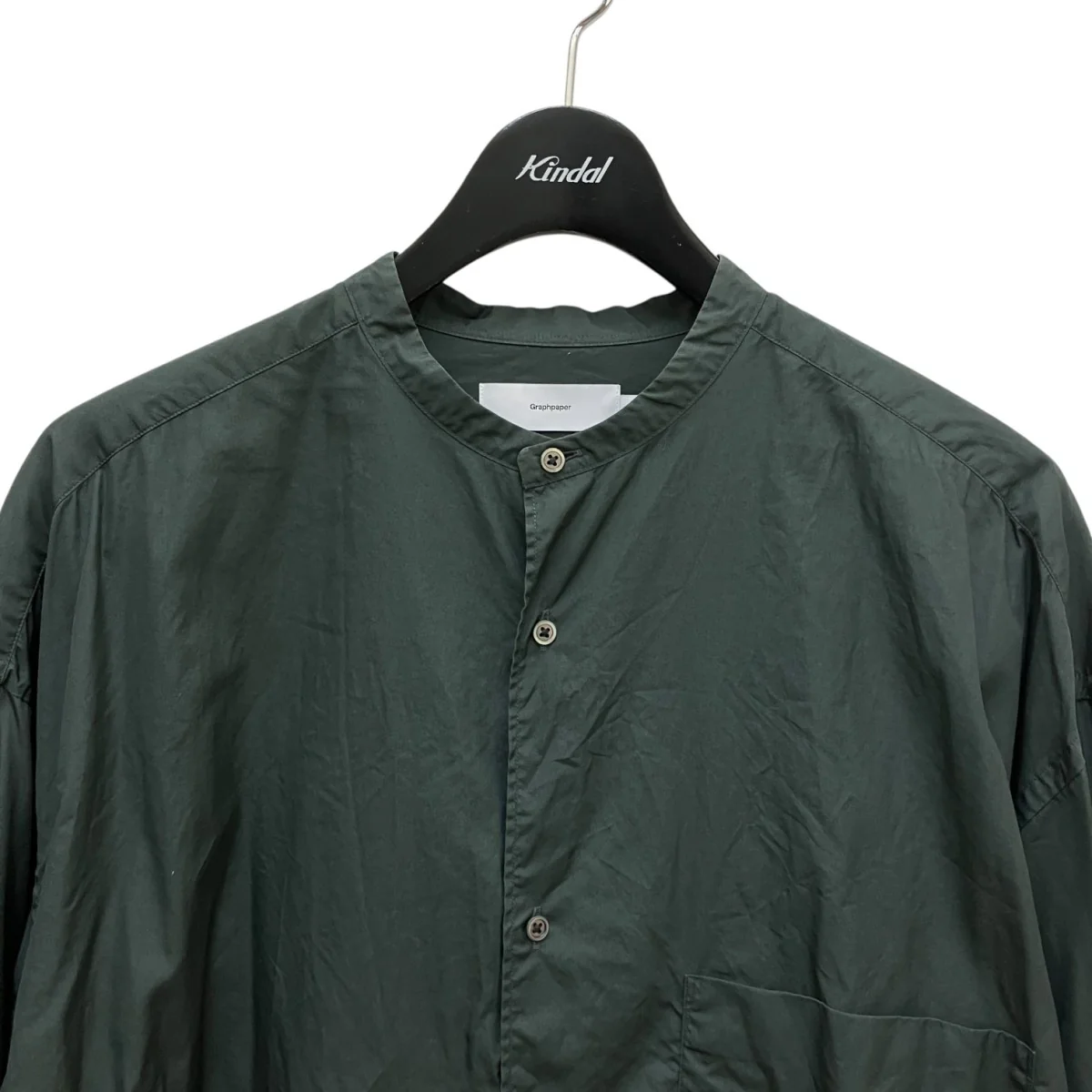 BROAD OVERSIZED L S BAND COLLAR SHIRT長袖シャツGM211-50111B - Image 2