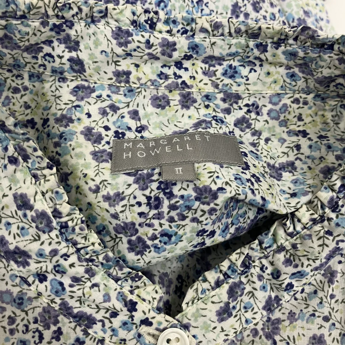 小花柄七分袖シャツ - Image 6