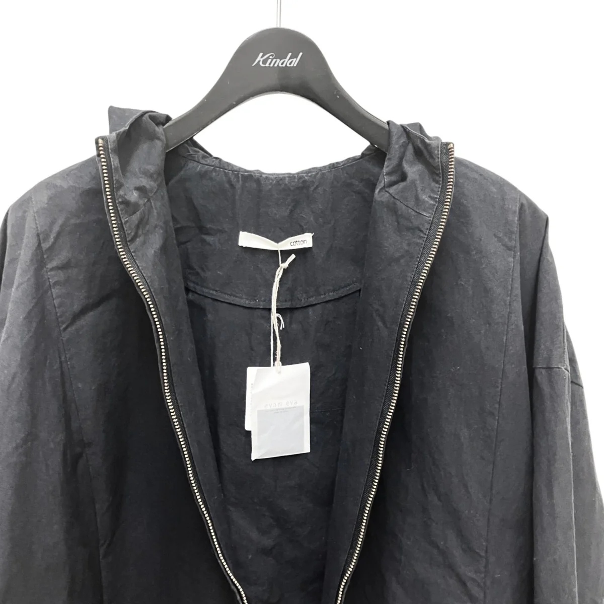 cotton hooded short coatブルゾンE223T069 - Image 5