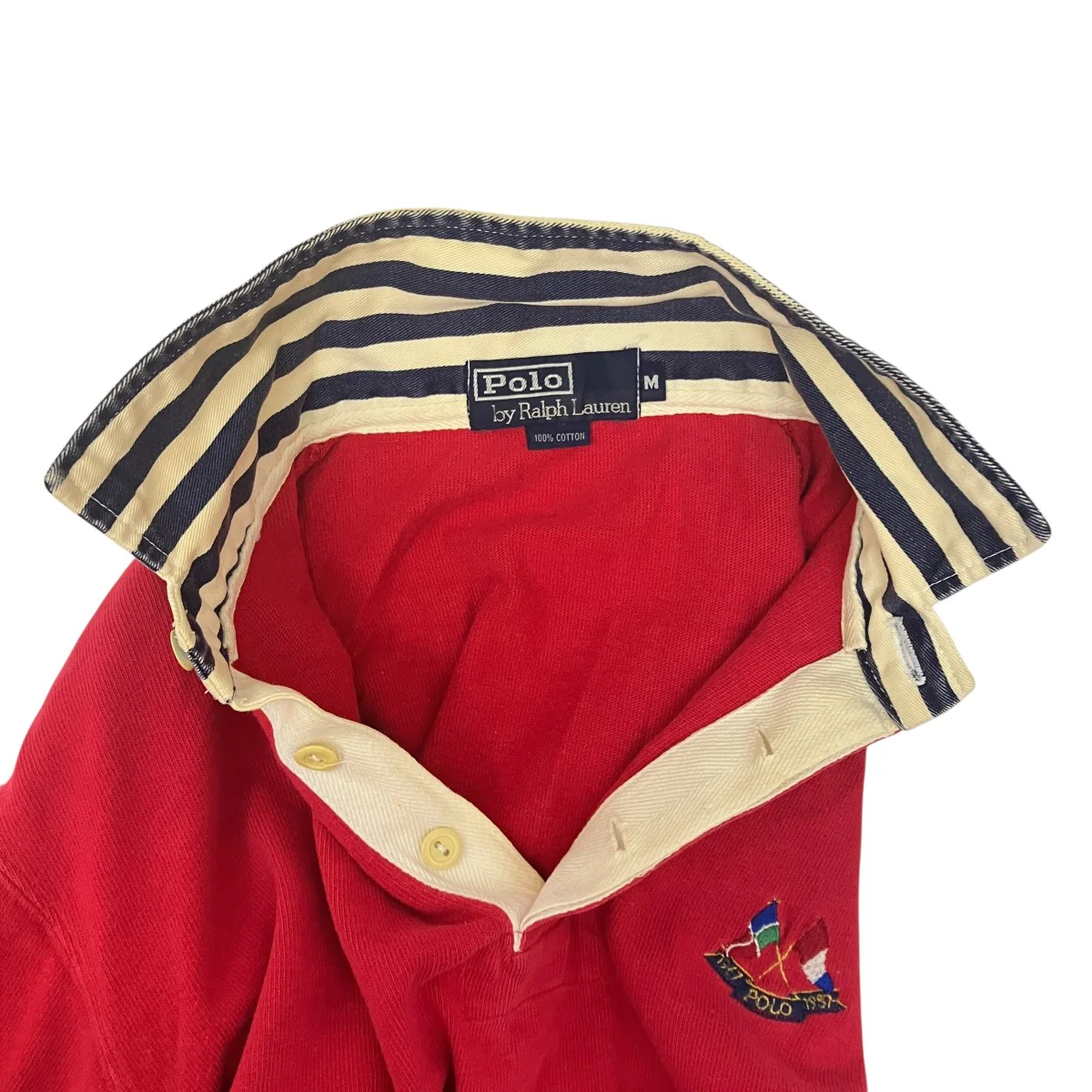 90S Vintage長袖ポロシャツ - Image 5