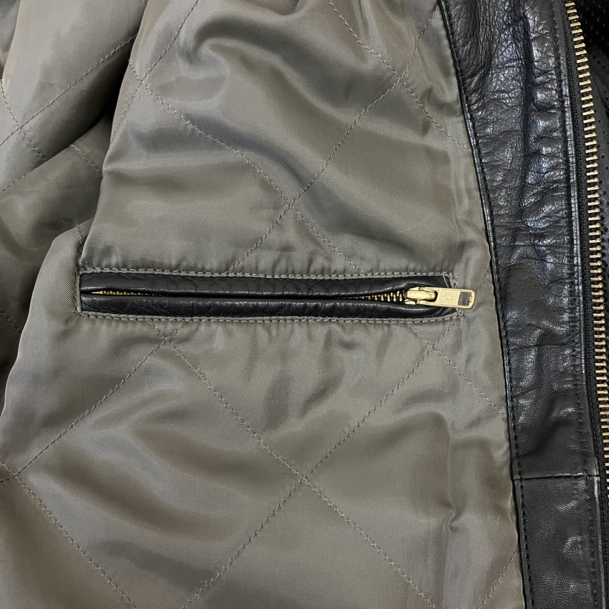 パンチングレザーレザージャケット - Image 6