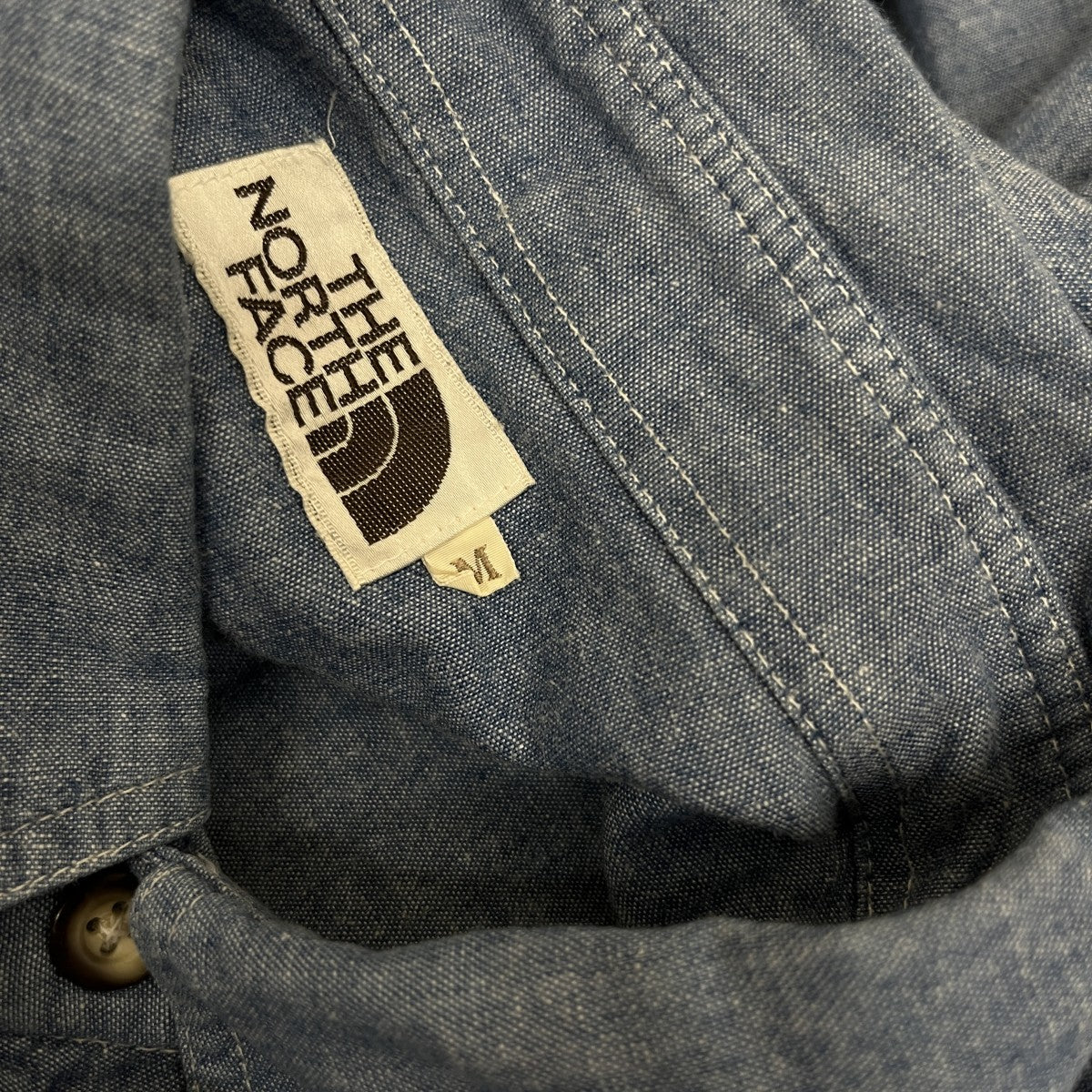 茶タグシャンブレーシャツ - Image 5
