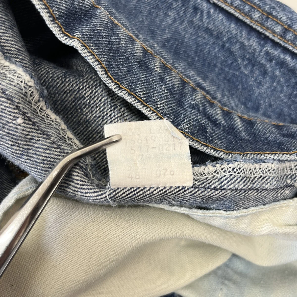 517-0217 ボタン裏532 80s vintageデニムパンツ - Image 6